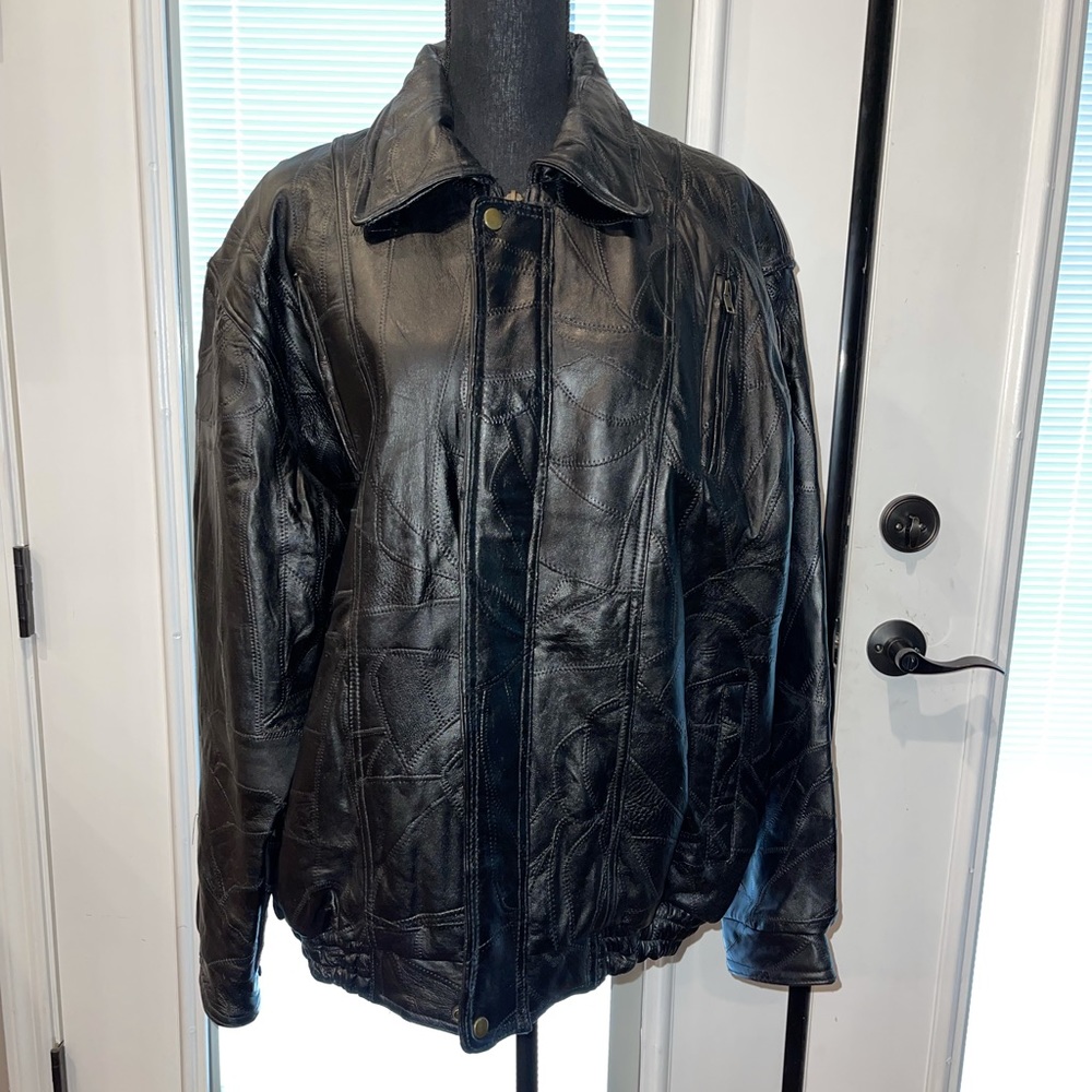 Black leather jacket -NEW YEAR SALE